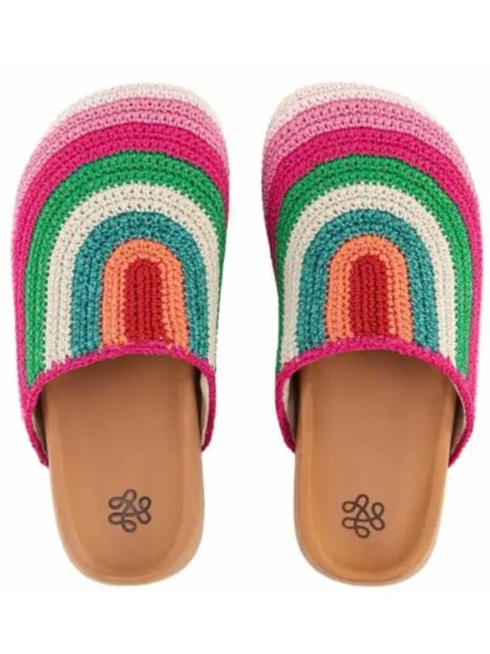 The Sak Shoes - THE SAK Bolinas Clogs With Leather Footbed in Beach Stripe